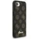 Guess Peony Script Logo MagSafe Case for iPhone 16e Black