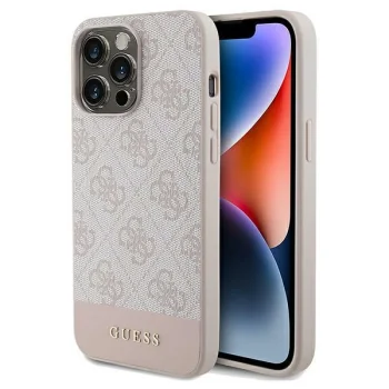Guess 4G Stripe Case for iPhone 14 Pro Pink