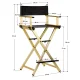 Activeshop Alu Folding Makeup Chair, Gold