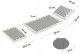 NEO Sport NS-902 Acupressure Acupuncture Massage Mat Set with Pillow, 70x44cm, Gray/Black