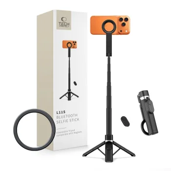 Tech-Protect L11S MagSafe Selfie Stick, Black