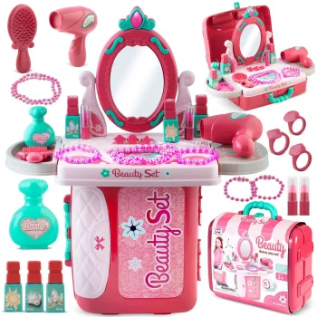 Ricokids Children's Dressing Table in a Suitcase with Mirror