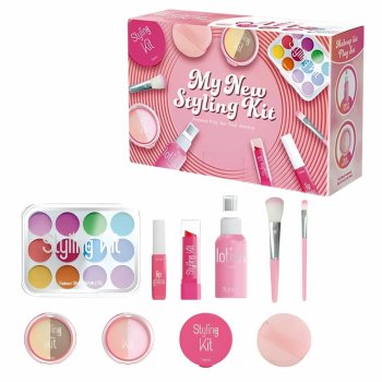Kids Makeup Kit for Girls Non-Toxic Washable Real Cosmetic Pretend Play Set