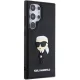 Karl Lagerfeld Samsung Galaxy S24 Ultra Case 3D Rubber Ikonik, Black