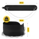 4FIZJO Dip Belt Weight Belt with Chain 80 cm, Black