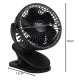 Ruhhy 00025567 Wireless Desk Fan with Clip, 1200mAh, Black