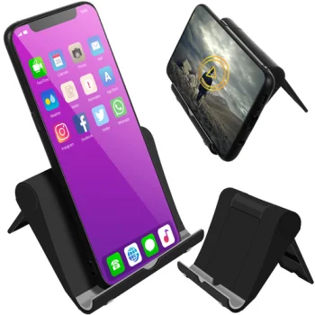 Izoxis Adjustable Phone Stand, Black