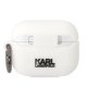 Karl Lagerfeld AirPods Pro Case Silicone Karl Head 3D, White