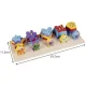 Kruzzel Wooden Shape Sorter and Fishing Game, Multicolor