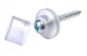 Fastening Screws for Wood with Gasket and Cap 4.5 x 50 mm, 100 pcs
