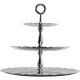 Alessi Dressed MW52/3 3-Tier Etagere Three-Dish Stand, 35 x 31 cm, Silver