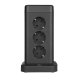 Huslog Tower Power Strip with 6 ft Cord | Vertical Surge Protector for Desk & Office
