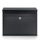 Humberg Wall Mount Locking Mailbox HM-860, 37.5x30.5x12 cm, Black