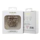 Guess AirPods 1 / 2 Case Gcube Classic Gold Logo W/Charm, Brown