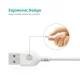 RAVPower Micro USB Cable RP-CB016, 2.4A, 480 Mbps, 0.9m, White