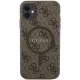 Guess iPhone 11 / XR Case 4G Collection Leather Metal Logo MagSafe, Brown