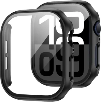 Tech-Protect Defense360 Case with Glass for Apple Watch 10 (42mm), Black