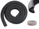 Soft foam protective tape for furniture edges and corners, 2m, black