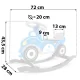 Ricokids Wooden Rocking Car \"Police\"