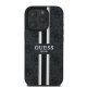 Guess iPhone 16 Pro Max Case 4G Printed Stripes MagSafe, Black