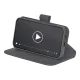Puro Booklet Wallet Case for Samsung Galaxy S25+ with Stand and Card Holder, Black