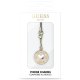 Guess Phone Strap Heart Diamond Charm with Rhinestones, Gold