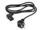 Maclean MCTV-803 Angled Power Cable, 3-Pin, EU Plug, 3m