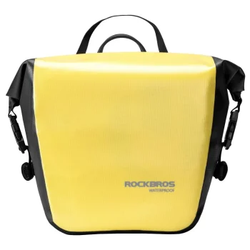 Rockbros AS-003-1Y Waterproof Bicycle Pannier Bag with Shoulder Strap 10-14L - Yellow