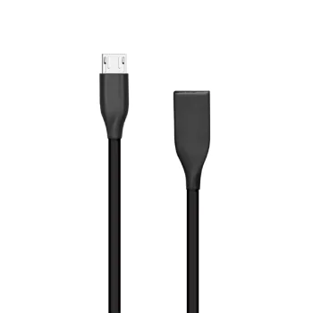 Extra Digital Silicone USB to Micro USB Cable, 2m, Black