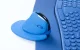 Delux M618XSD BT+2.4G RGB Wireless Vertical Ergonomic Computer Mouse, Blue