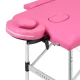 Balance Folding Massage Table, Aluminum, 2 Sections, Pink