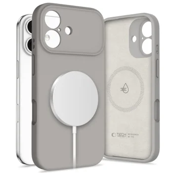 Tech-Protect Silicone MagSafe Phone Case Cover iPhone 17 - Gray