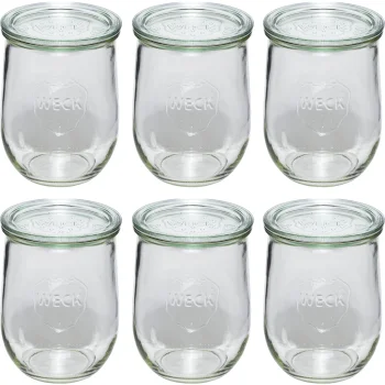 WECK Tulip Preserving Jars 1062 ml, Set of 6