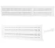 Air Conditioner Deflector AG719B with Vents, White
