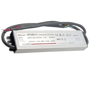 Power supply 12V, 16.5A, 200W, IP67