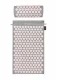 4Fizjo Acupressure Mat with Pillow, Grey/Pink