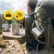 Mountain Goat Stainless Steel Camping Mug with Carabiner 350 ml