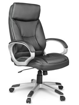 Sofotel EG-223 Ergonomic Leather Office Chair, Black
