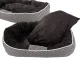 Soft Plush Pet Bed with Cushion, 70x55 cm