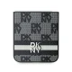 DKNY Checkered Pattern Printed Stripes Case for Samsung Galaxy Z Flip 6 Black