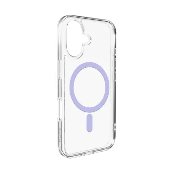 Puro iPhone 17 Case Lite Mag, Transparent with Pink Ring