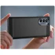 Case for Motorola Moto G62 5G Carbon Case, Flexible TPU, Black