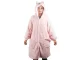 Warm Oversize Blanket Hoodie 2-in-1 with Hood, Pink