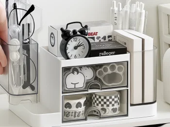 Desk Organizer with Drawers and Compartments