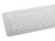 White silicone rubber keyboard with USB and numeric keypad