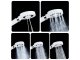 Shower Head with 5 Spray Modes and Water Filter, White