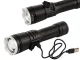 Bailong A52 Tactical Military Flashlight with LED CREE XHP160, Zoom and Power Bank