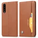 Huawei P20 Pro 2018 (CLT-L09, L29) PU Leather Wallet Case Cover, Brown