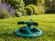 3-Arm Rotary Garden Sprinkler, Green/Black