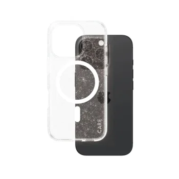 CARE by PanzerGlass Case for Apple iPhone 16 Pro, White/Transparent